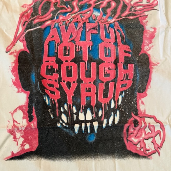 [SOLD OUT]Awful Lot Of Cough Syrup x Lost Hills White T- Shirts Men Size Large - Picture 2 of 6